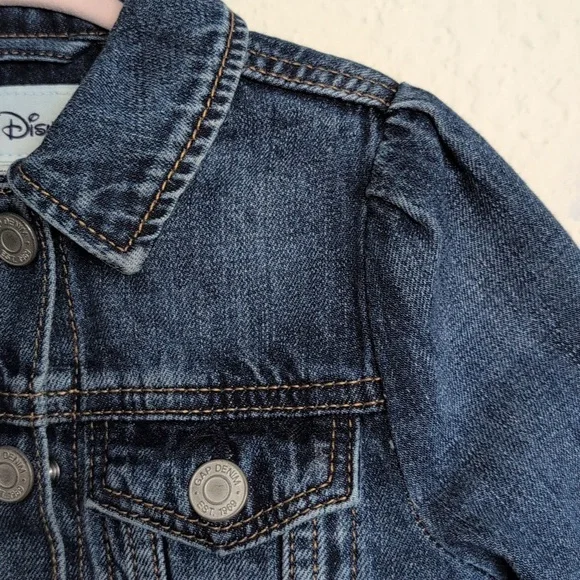 Gap Disney Kids Jean Jacket - Dark Blue - Picture 5 of 8